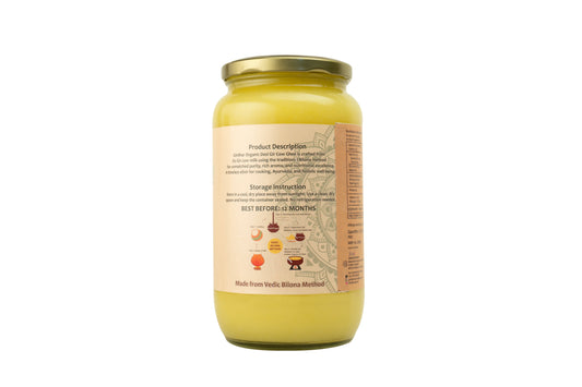 Girdhar Organic Desi Gir Cow Ghee – A2 Vedic Bilona Ghee | 100% Pure & Natural | 1L Glass Jar